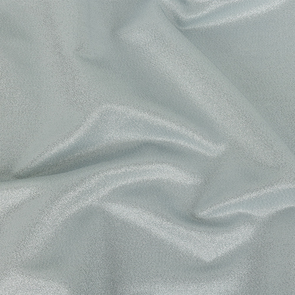 Polyester Lame - Metallic Silver on White - Ellery Collection
