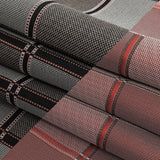 French Peat and Space Cherry Plaid Double Faced Jacquard Suiting