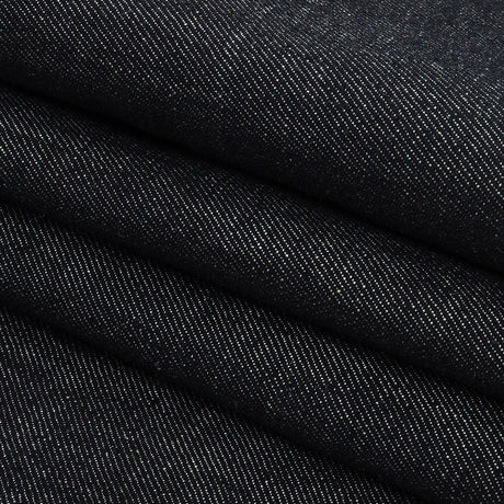 Medium Weight Midnight Navy Cotton Denim Twill