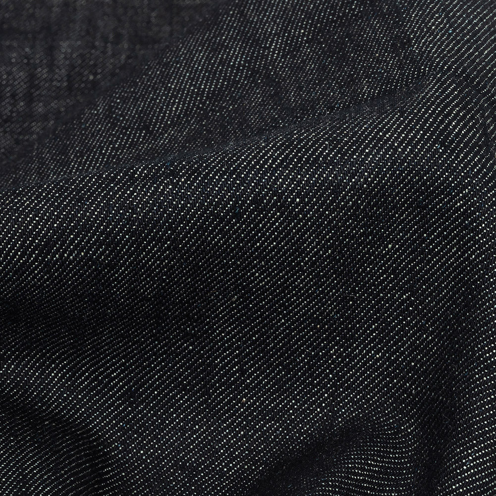 Medium Weight Midnight Navy Cotton Denim Twill