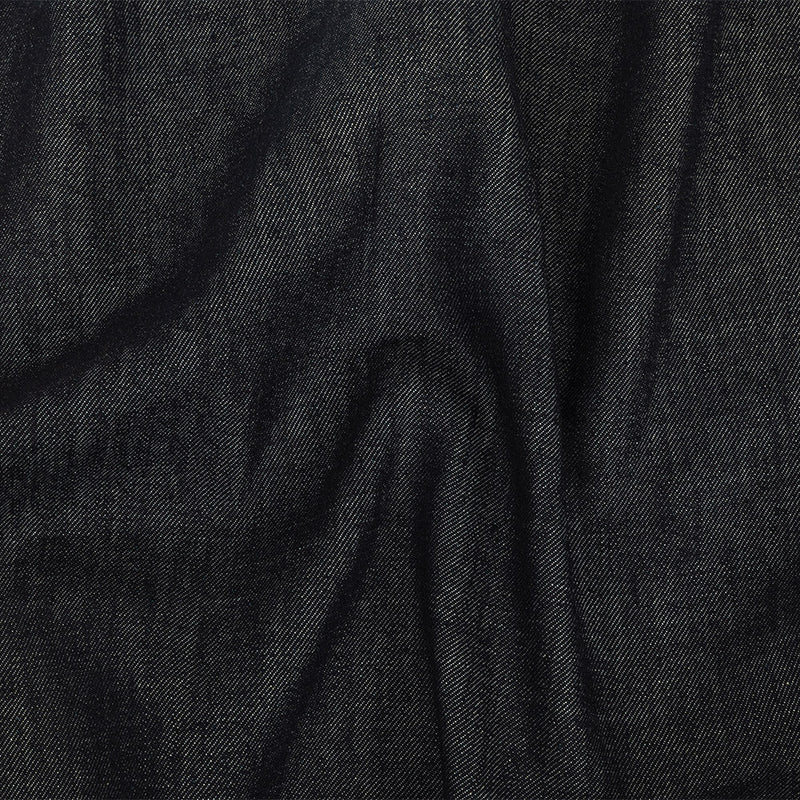 Medium Weight Midnight Navy Cotton Denim Twill