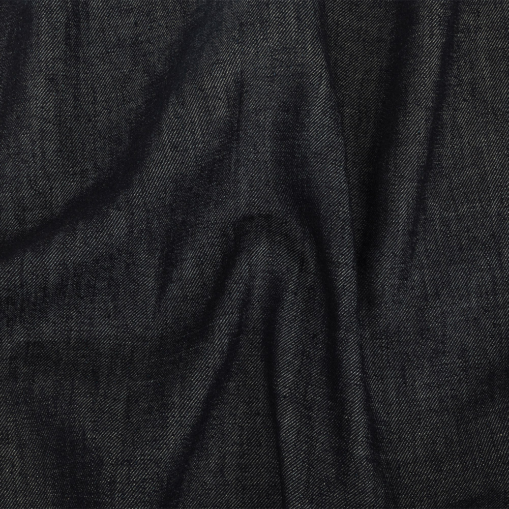 Medium Weight Midnight Navy Cotton Denim Twill