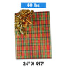Plaid Christmas Wrapping Paper Embossed Plaid 24 ''x417 '
