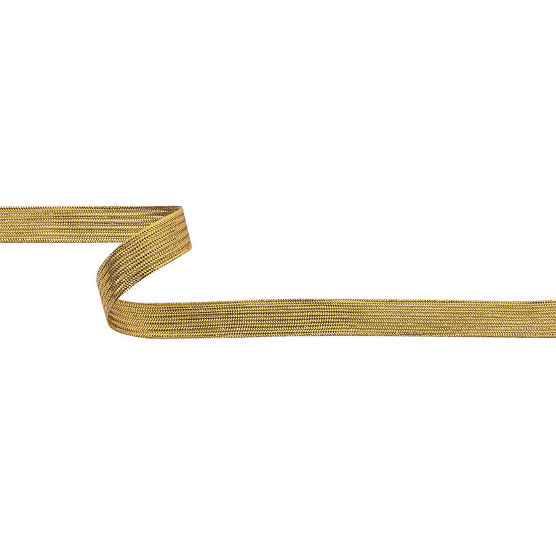 Gold Metallic Textured Lurex Ribbon - 0.625"