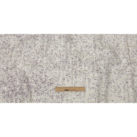 Newcastle White Sand and Lavender Frost Viscose and Acrylic Chenille Tweed