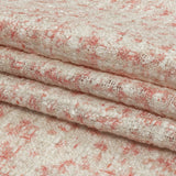 Newcastle Pink and Silver Coin Viscose and Acrylic Chenille Tweed