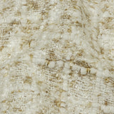 Newcastle Beige and White Viscose and Acrylic Chenille Tweed