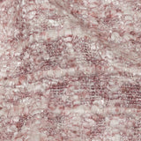 Newcastle Mauve and White Viscose and Acrylic Chenille Tweed