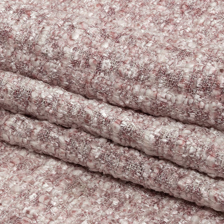 Newcastle Mauve and White Viscose and Acrylic Chenille Tweed