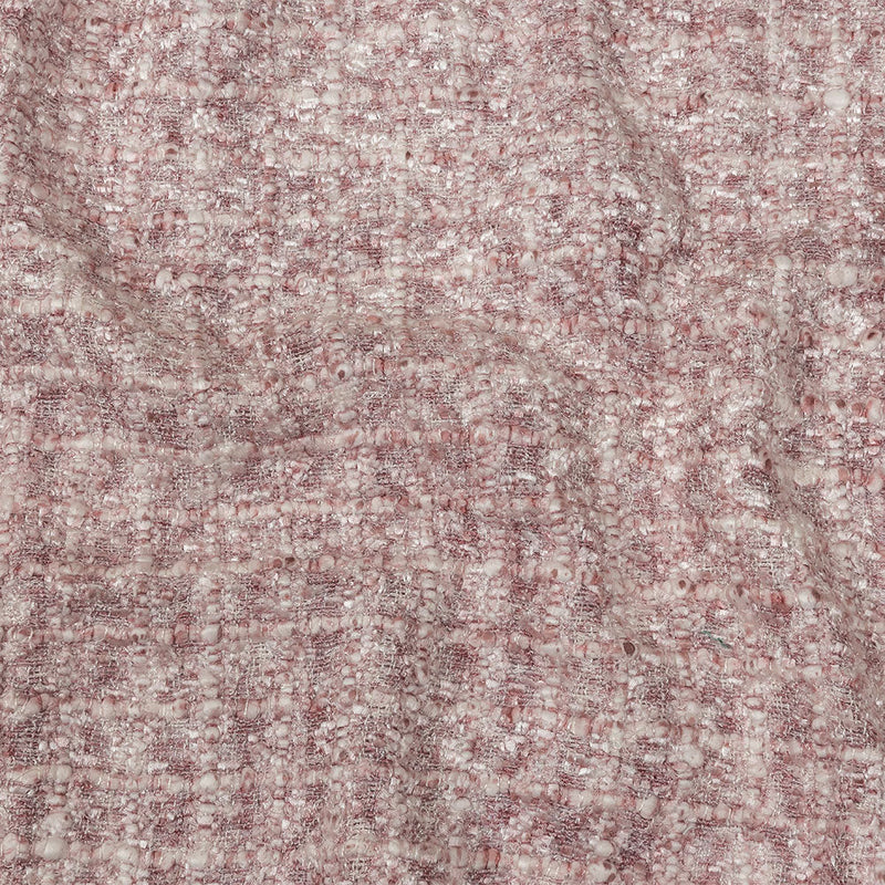 Newcastle Mauve and White Viscose and Acrylic Chenille Tweed