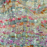 Newcastle Sage, Pink and Lilac Ash Viscose and Acrylic Chenille Tweed