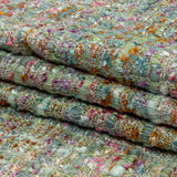Newcastle Sage, Pink and Lilac Ash Viscose and Acrylic Chenille Tweed