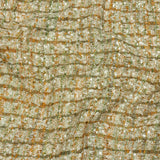 Newcastle Green, Mustard and Silver Birch Viscose and Acrylic Chenille Tweed