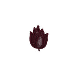 Windsor Wine Floral Lace Rayon Applique - 2.625" x 1.5"