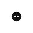 Matte Jet Set 2-Hole Low Convex Plastic Button - 18L/11.5mm