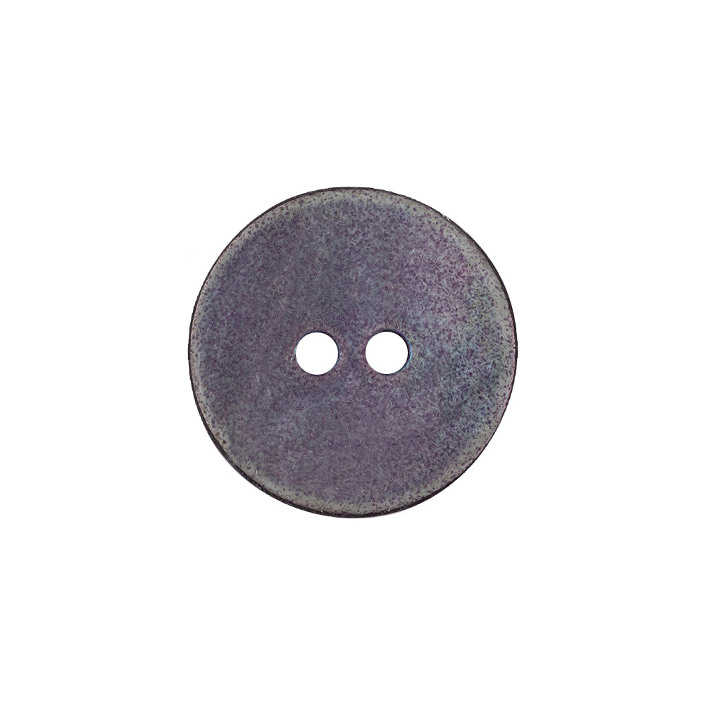 Purple, Green and Blue Iridescent 2-Hole Smooth Top Shell Button - 32L/20mm