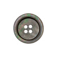 Italian Charcoal Gray, Green and Magenta Iridescent 4-Hole Tire Rim Shell Button - 36L/23mm
