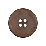 Italian Shitake and Orange Iridescent 4-Hole Narrow Rim Shell Button - 40L/25.5mm