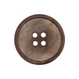 Italian Shitake and Orange Iridescent 4-Hole Narrow Rim Shell Button - 40L/25.5mm