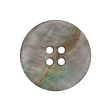 Gray, Purple and Sunburst Iridescent 4-Hole Smooth Top Shell Button - 40L/25.5mm