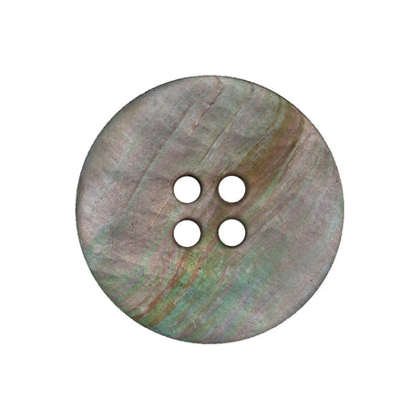 Gray, Purple and Sunburst Iridescent 4-Hole Smooth Top Shell Button - 40L/25.5mm