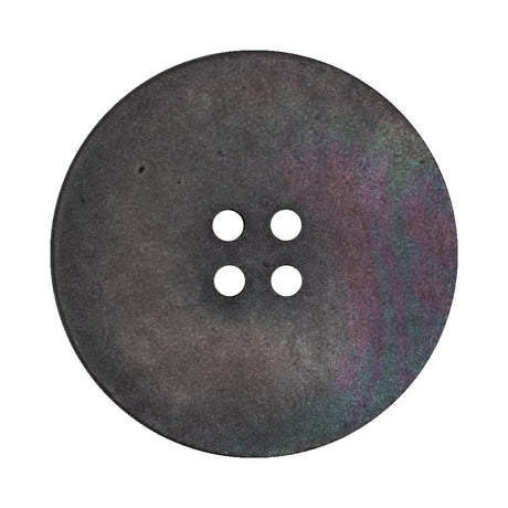 Peat Semi-Matte Iridescent 4-Hole Tire Rim Shell Button - 54L/34mm