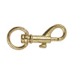 Weathered Gold Lobster Clasp with Rounded Swivel Bottom - 2.875" x 0.875"