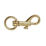 Weathered Gold Lobster Clasp with Rounded Swivel Bottom - 2.875" x 0.875"