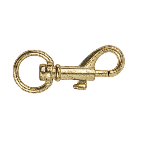 Weathered Gold Lobster Clasp with Rounded Swivel Bottom - 2.875" x 0.875"