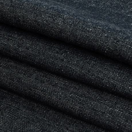 Heavyweight Bright Navy Cotton Denim Twill with Give