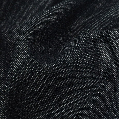 Heavyweight Bright Navy Cotton Denim Twill with Give