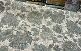 Swavelle Vintage Floral Chenille Goddess Moss Green Fabric - Moss Green Floral Pattern, 57" Width (1 Yard)