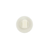 Silver Rainbow Glitter Translucent Shank Back Button - 20L/12.5mm