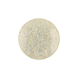Silver Rainbow Glitter Translucent Shank Back Button - 36L/23mm