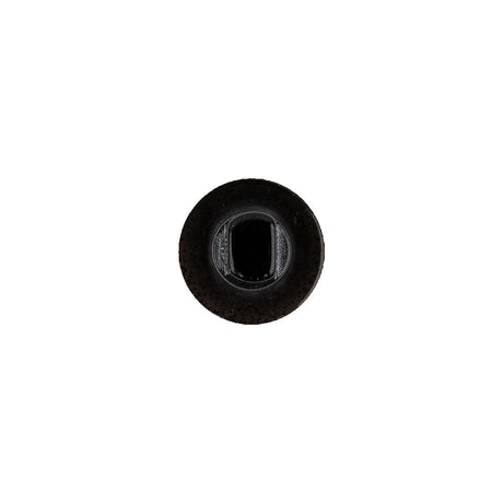 Black Rainbow Glitter Translucent Shank Back Button - 18L/11.5mm