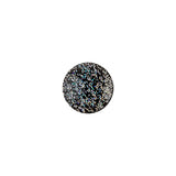 Black Rainbow Glitter Translucent Shank Back Button - 18L/11.5mm