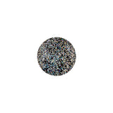 Black Rainbow Glitter Translucent Shank Back Button - 20L/12.5mm