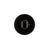 Black Rainbow Glitter Translucent Shank Back Button - 28L/18mm