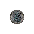 Black Rainbow Glitter Translucent Shank Back Button - 28L/18mm