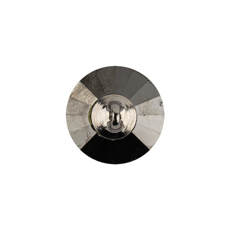 Vintage Swarovski Crystal and Silver Aluminum Foiled Shank Back Button - 28L/18mm