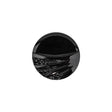 Vintage Black Classical Shank Back Glass Button - 28L/18mm