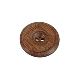 Vintage Natural 2-Hole Wooden Button - 33L/21mm