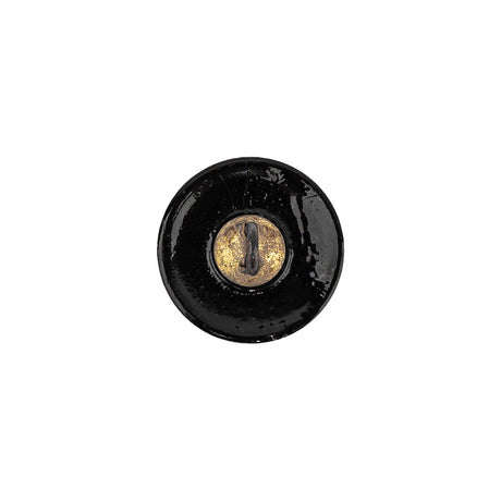 Vintage Gunmetal Classical Shank Back Glass Button - 22L/14mm