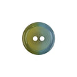 Italian Aqua Paradise and Lime 2-Hole Plastic Button - 28L/18mm