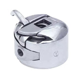 TOWA NBL Bobbin Case Silver Compact Metal Design for Smooth Thread Tension Sewing