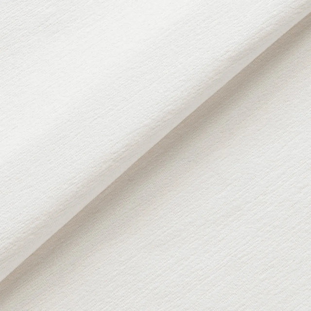 Platform White Salt Acrylic Fabric - White Chenille, Railroaded, 54" Width (1 Yard)