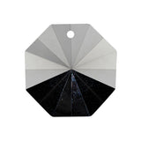 Vintage Swarovski Crystal Reverse Mirror Coated Faceted Pendant - 1.0625" x 1.0625"