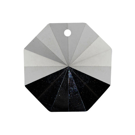 Vintage Swarovski Crystal Reverse Mirror Coated Faceted Pendant - 1.0625" x 1.0625"
