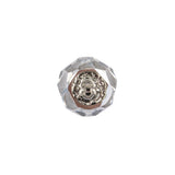 Vintage Swarovski Crystal Reverse Mirror Coated Faceted Shank Back Ball Button - 22L/14mm