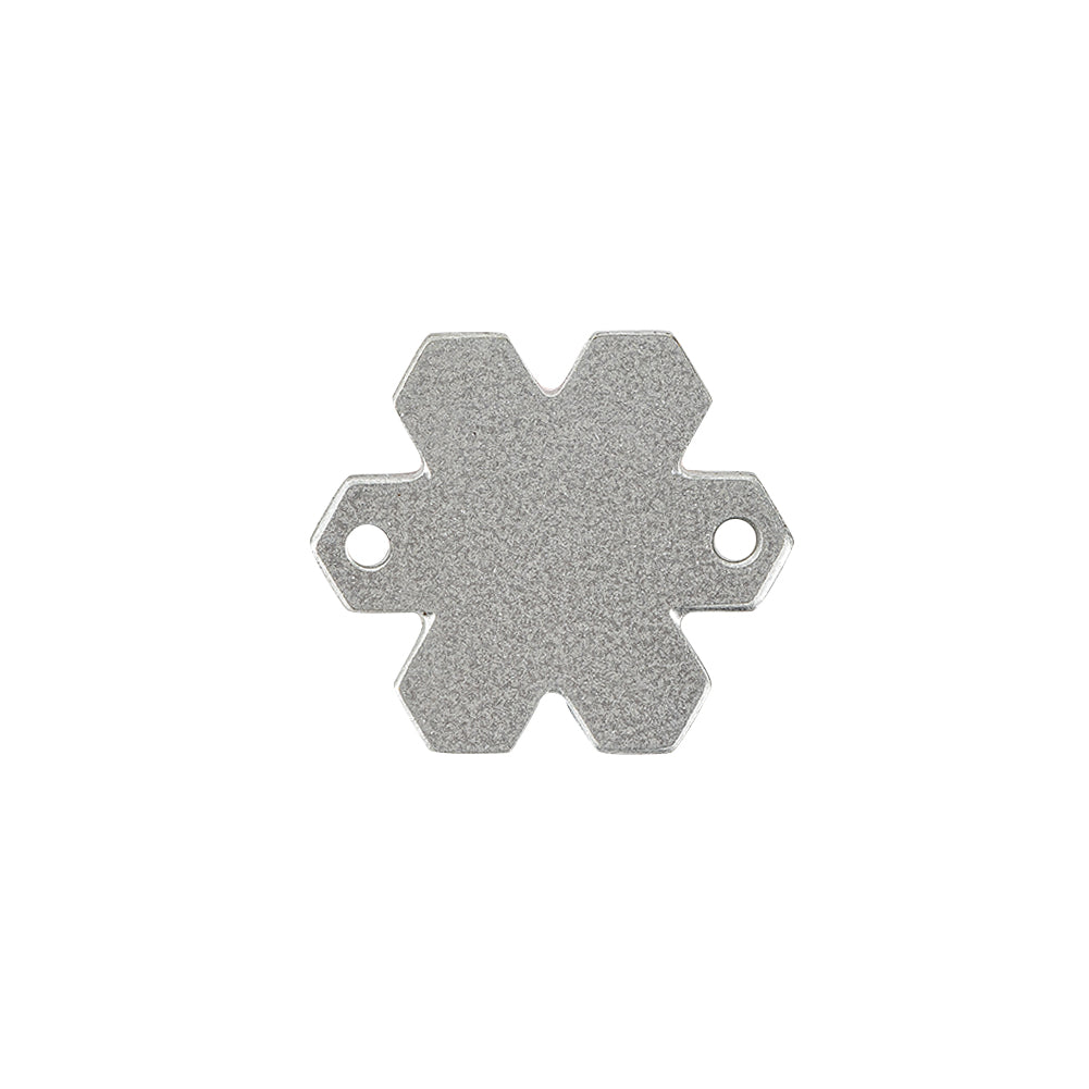 Vintage Swarovski Vitrail Medium Snowflake Sew-On Rhinestone - 20mm
